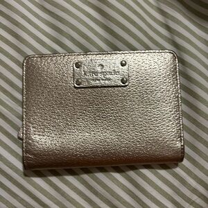 Kate spade rose gold pocket size wallet